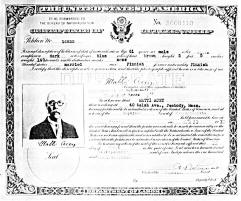 Matti Acey Citizenship Certificate