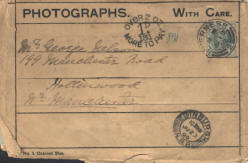 1901 Envelope addressed to George Nelson