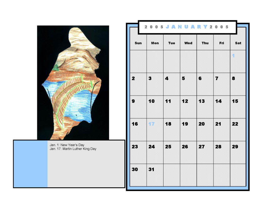 Sample Calendar Page