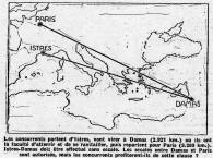 Map Showing 1937 Air Race