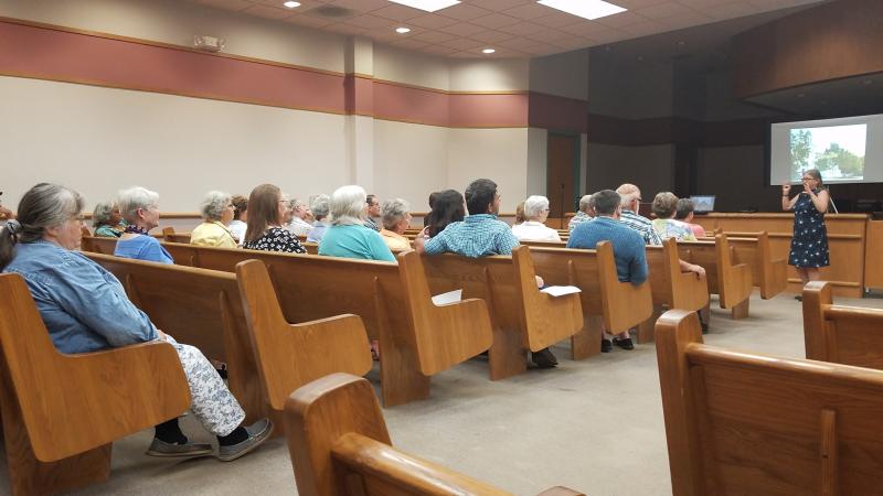 Diane speaking at Tar River Center (Louisburg Co) on Beginning Genealogy