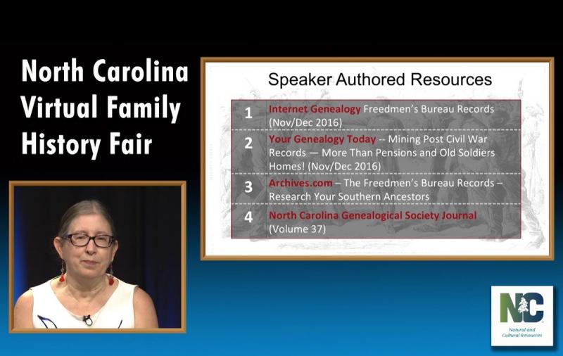 North Carolina Virtual Family History Fair (Oct 2016)