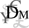 Currency denominations from many countries